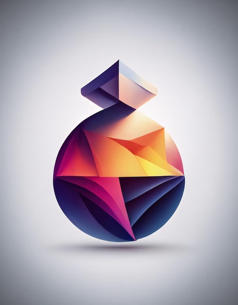 Foto diseño gráfico de estilo de logotipo abstracto