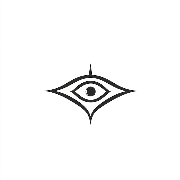 Diseño gráfico de símbolos de ojos abstractos