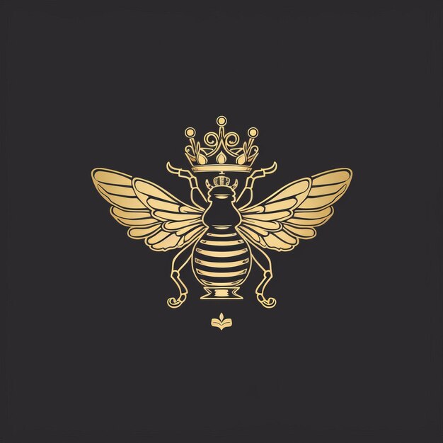 Diseño gratuito del logotipo de la reina de las abejas para su negocio