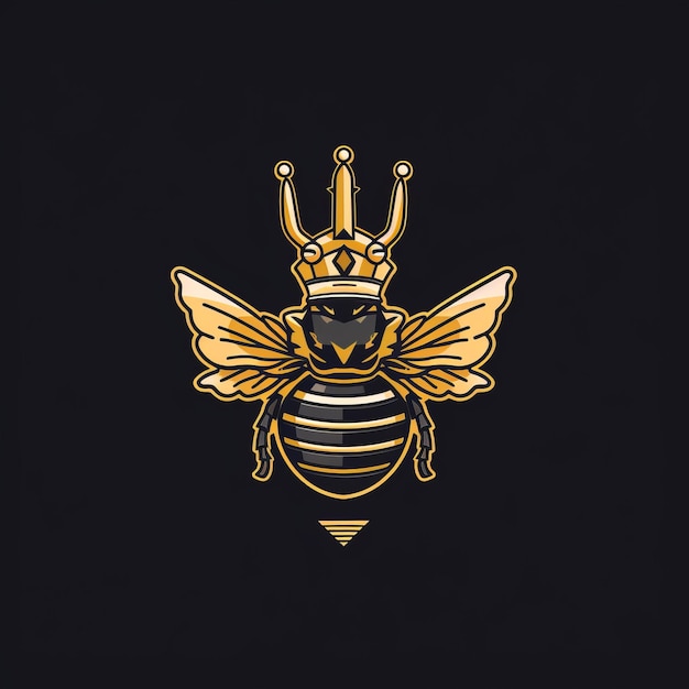 Diseño gratuito del logotipo de la reina de las abejas para su negocio