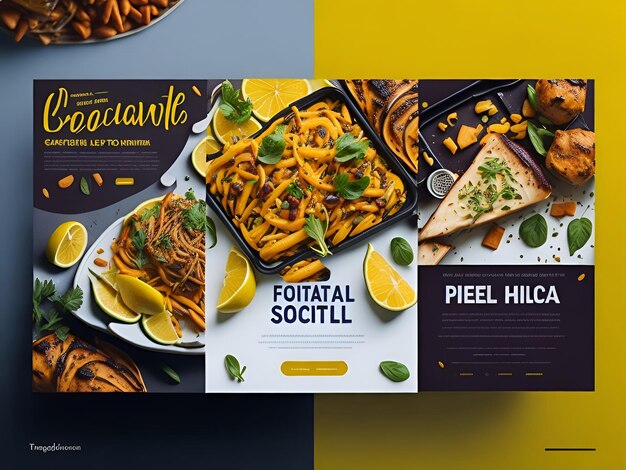 Foto diseño gratuito de publicaciones de alimentos en las redes sociales