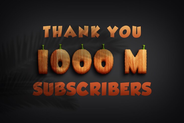 Foto un diseño de halloween para un agradecimiento 1000 m suscriptores.