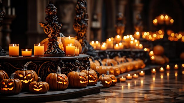 Foto el diseño de halloween hd 8k papel tapiz imagen fotográfica de stock