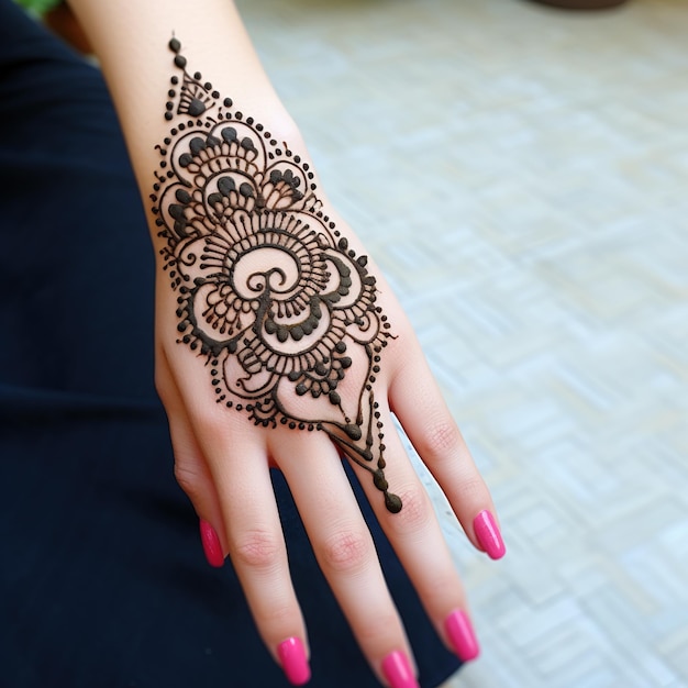 Diseño de henna mehendi libre novia india pakistaní asiática diseño de mehndi indio y árabe