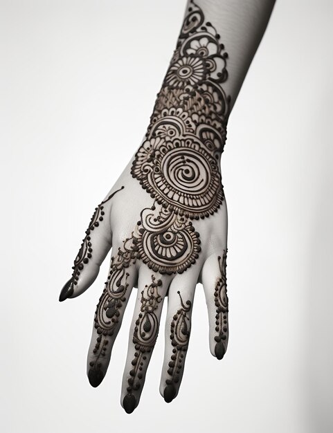 Diseño de henna mehendi libre novia india pakistaní asiática diseño de mehndi indio y árabe