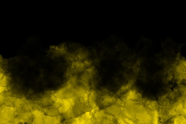 Foto diseño de humo amarillo místico para sus trabajos creativos