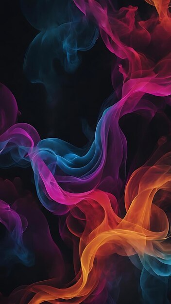 Diseño de humo de fondo de papel tapiz abstracto oscuro