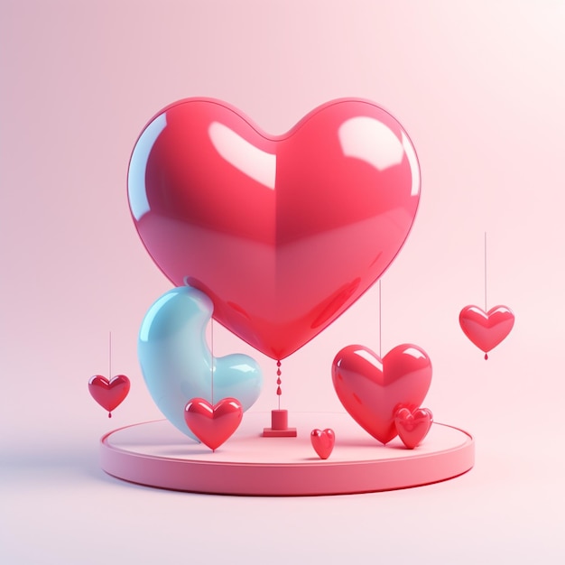 Diseño del icono del amor en D