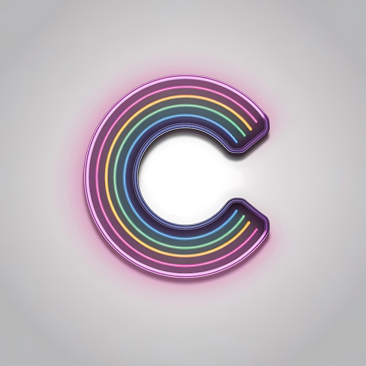 Foto diseño del icono de la letra c