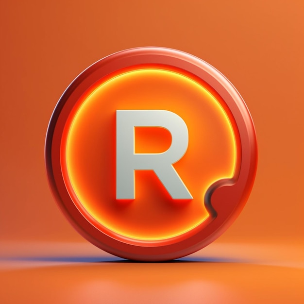 Foto diseño de icono de logotipo de letra r