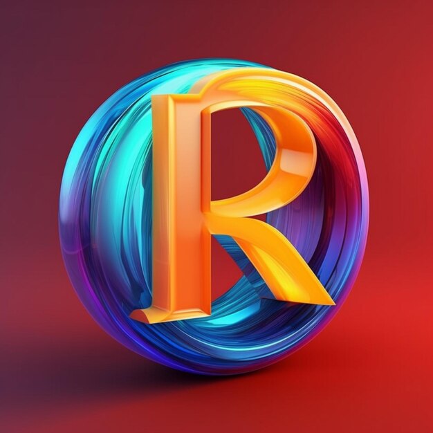 Foto diseño de icono de logotipo de letra r