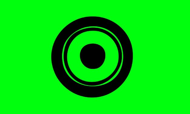 Diseño de ilustración de círculo plano negro adecuado para sus necesidades de diseño