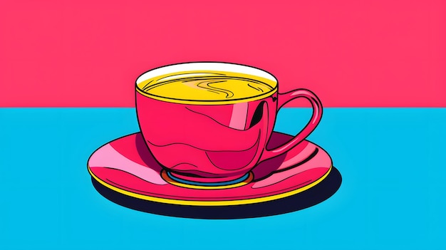 El diseño de la ilustración de fondo del café los granos de café la cafeína