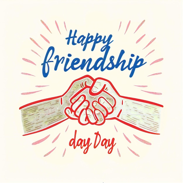 Foto diseño de ilustración vectorial abstracta para una tarjeta de felicitación en el feliz día internacional de la amistad