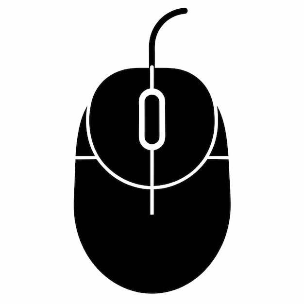 diseño de ilustración vectorial del icono del ratón del ordenador