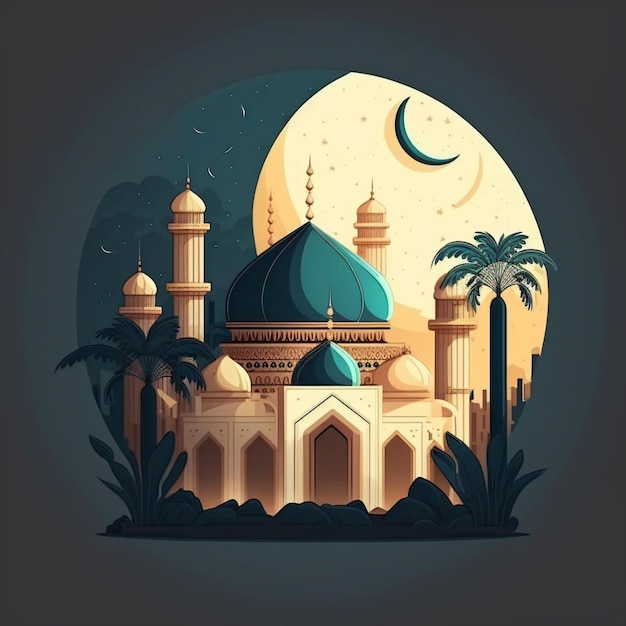 diseño de ilustración vectorial para ramadán