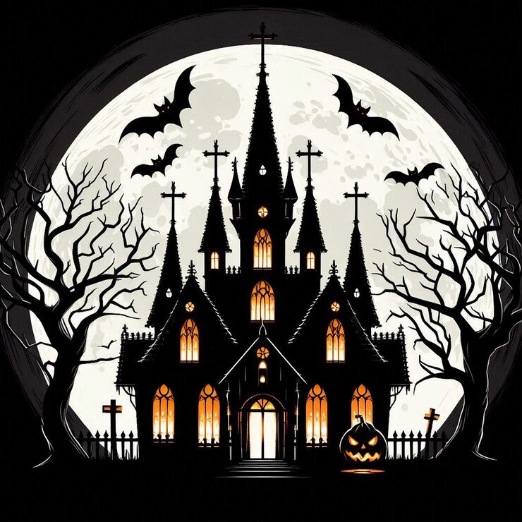 Diseño de ilustraciones de imágenes de Halloween 2024