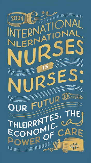 Foto diseño de ilustraciones vectoriales abstractas para el día internacional de las enfermeras