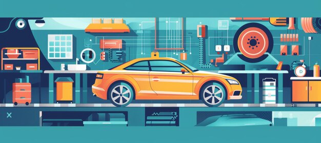 Diseño innovador de automóviles deportivos con elementos tecnológicos futuristas para carteles y gráficos automotores
