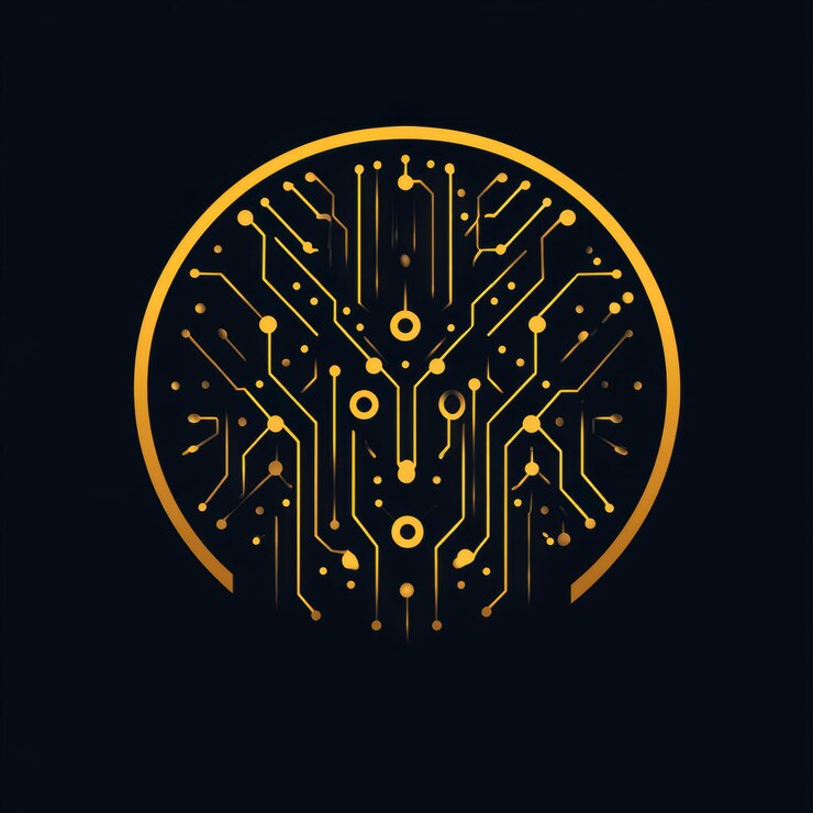 Foto diseño innovador de logotipo de ia que hace hincapié en la creatividad y la tecnología