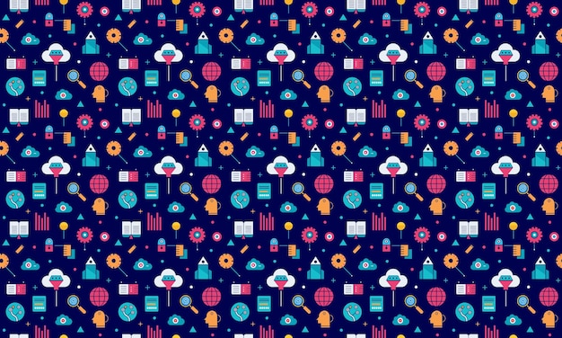 Diseño de Inteligencia Artificial Patrón sin costuras Tópico de fondo