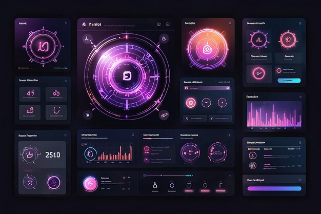Diseño de interfaces tecnológicas futuristas