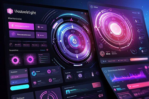 Diseño de interfaces tecnológicas futuristas