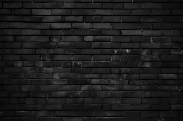 Foto diseño interior de ático de fondo con textura de pared de ladrillo negro