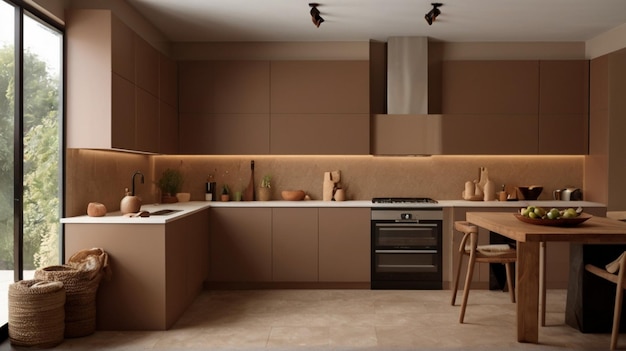 Diseño interior contemporáneo de la cocina