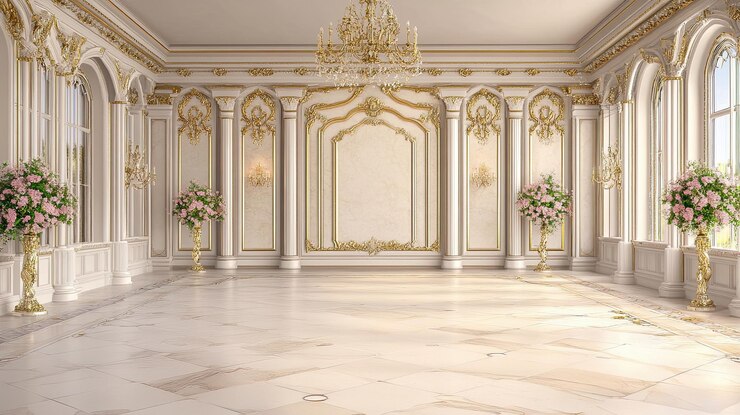 Diseño interior elegante del salón de baile