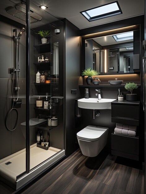 Diseño interior estético del baño