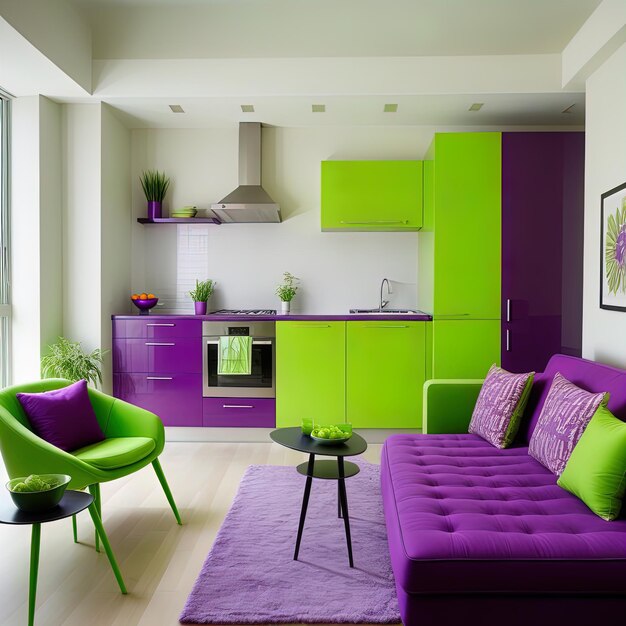 diseño interior de una hermosa sala de estar con sofá blanco ilustración 3 d diseño interior moderno ingenio