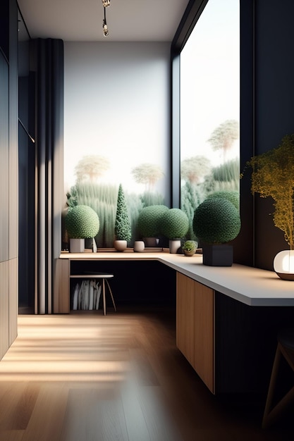 Diseño interior ultra realista de habitaciones modernas para el hogar