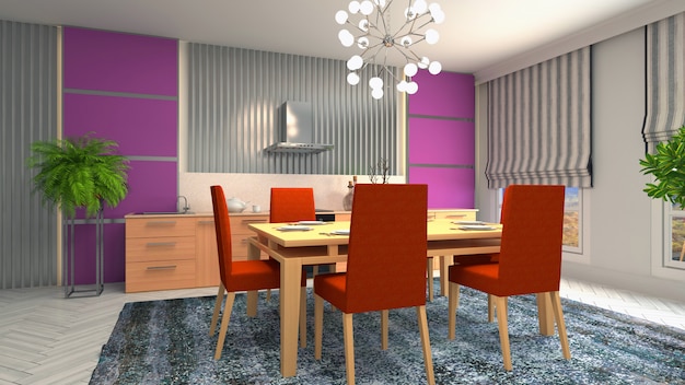 diseño de interiores de comedor