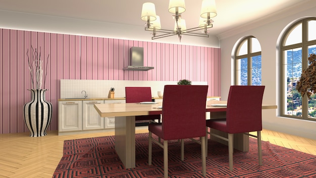 diseño de interiores de comedor