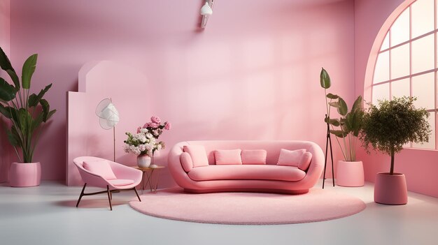 Diseño de interiores creativos en el estudio Pink