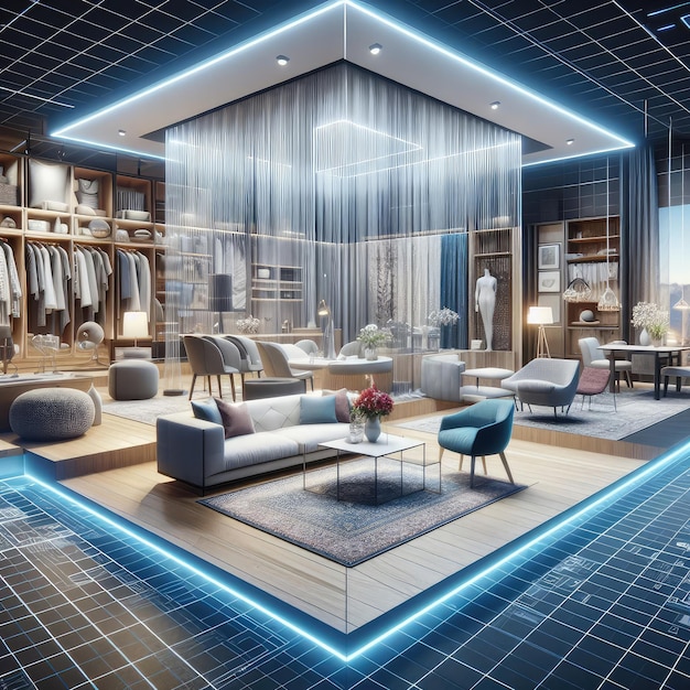 Diseño de interiores de realidad virtual