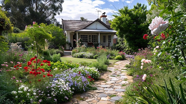 Diseño de jardines de cabañas de patrimonio