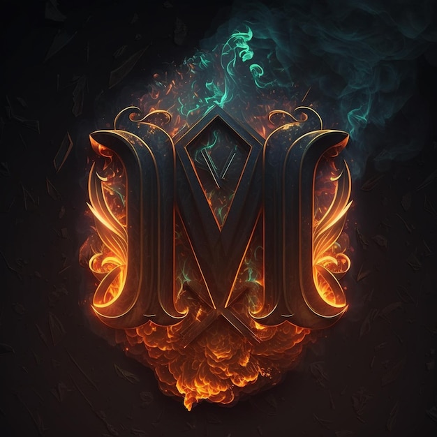 Diseño de letra M, diseño de logotipo letra de M