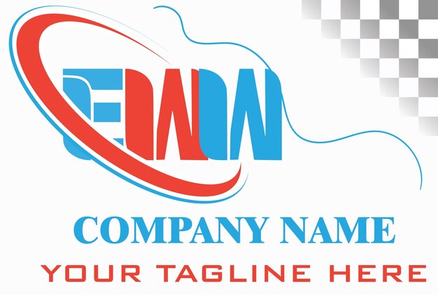 Foto diseño de las letras del logotipo de eww