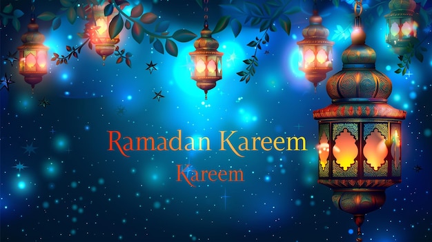 Diseño de linterna de estilo islámico para la celebración del Ramadán