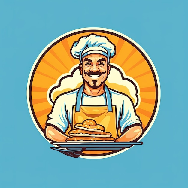 diseño del logo del chef