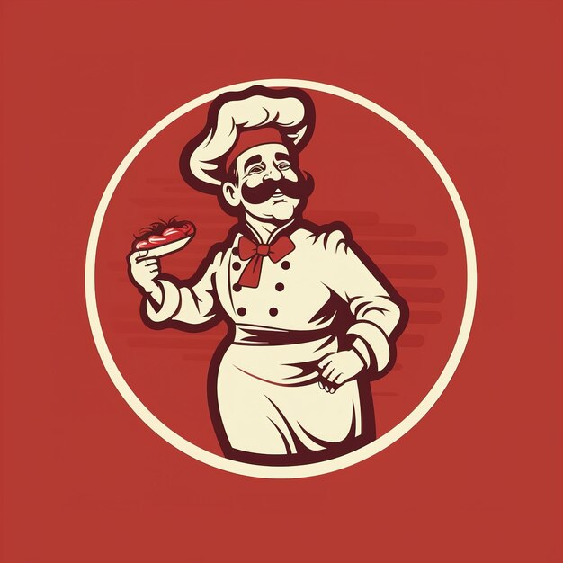 Foto diseño del logo del chef