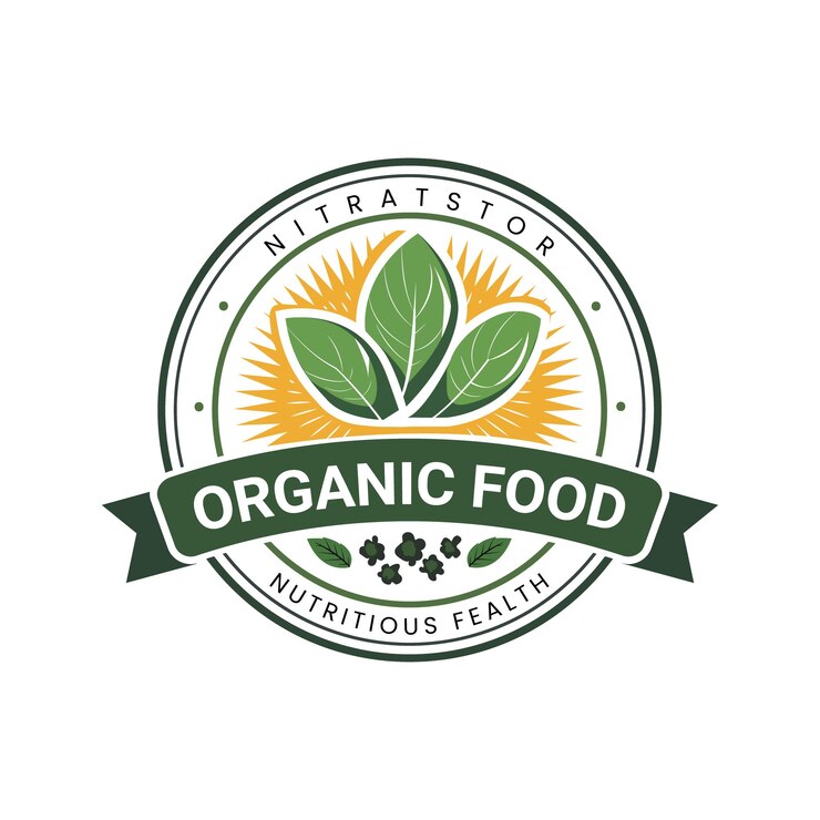Diseño de logo de comida orgánica