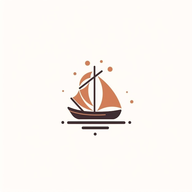 Diseño del logotipo de un barco vintage