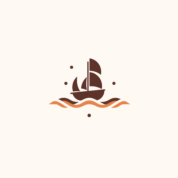 Diseño del logotipo de un barco vintage