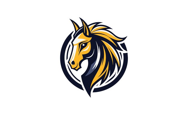 Diseño de logotipo de caballo vintage Emblema equino retro para un atractivo atemporal