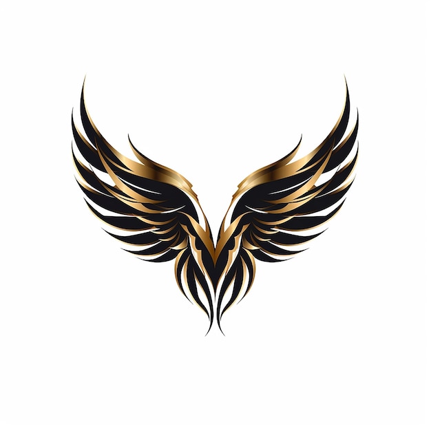 Foto diseño del logotipo de la compañía gold eagle wings