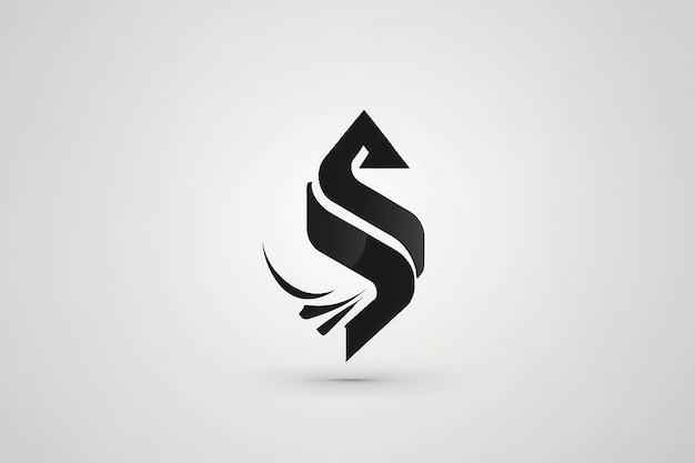 Diseño del logotipo Creative Letter S Negative Space Arrow