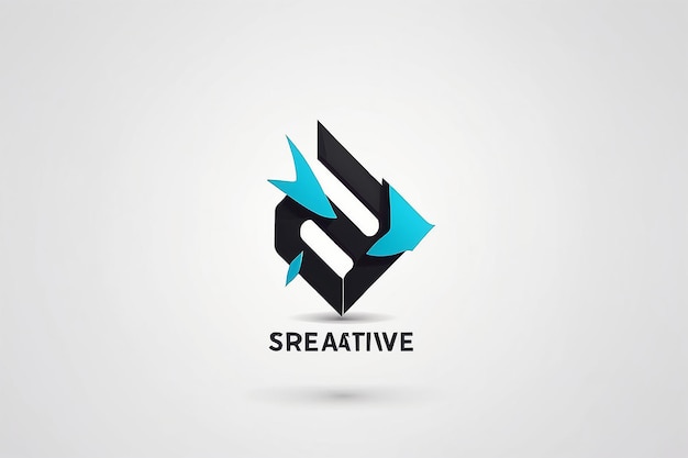 Diseño del logotipo Creative Letter S Negative Space Arrow